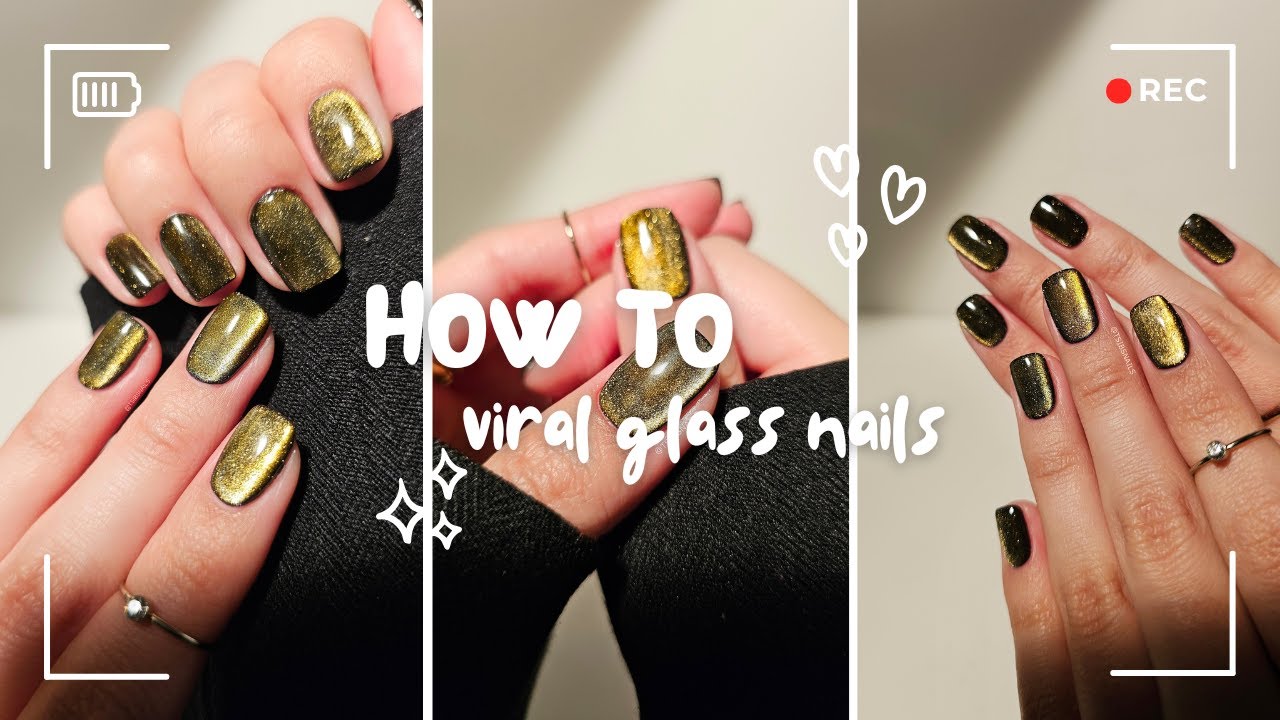 HOW TO - My Take on Viral Glass Nails Tutorial ✧˖°