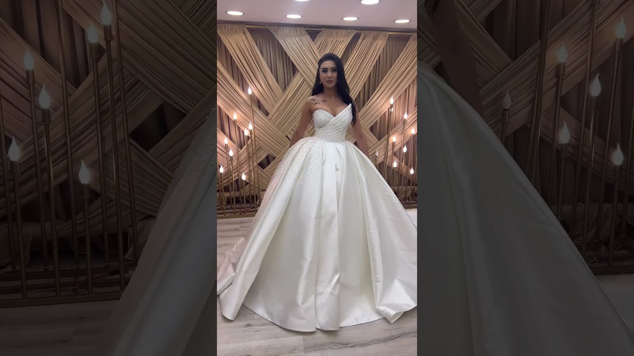 Embrace Opulence: #BeadedBridalDress in Turkey Istanbul wedding dresses 2023