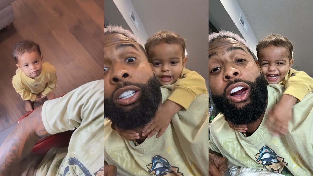 Odell Beckham Helps Son Count To Ten