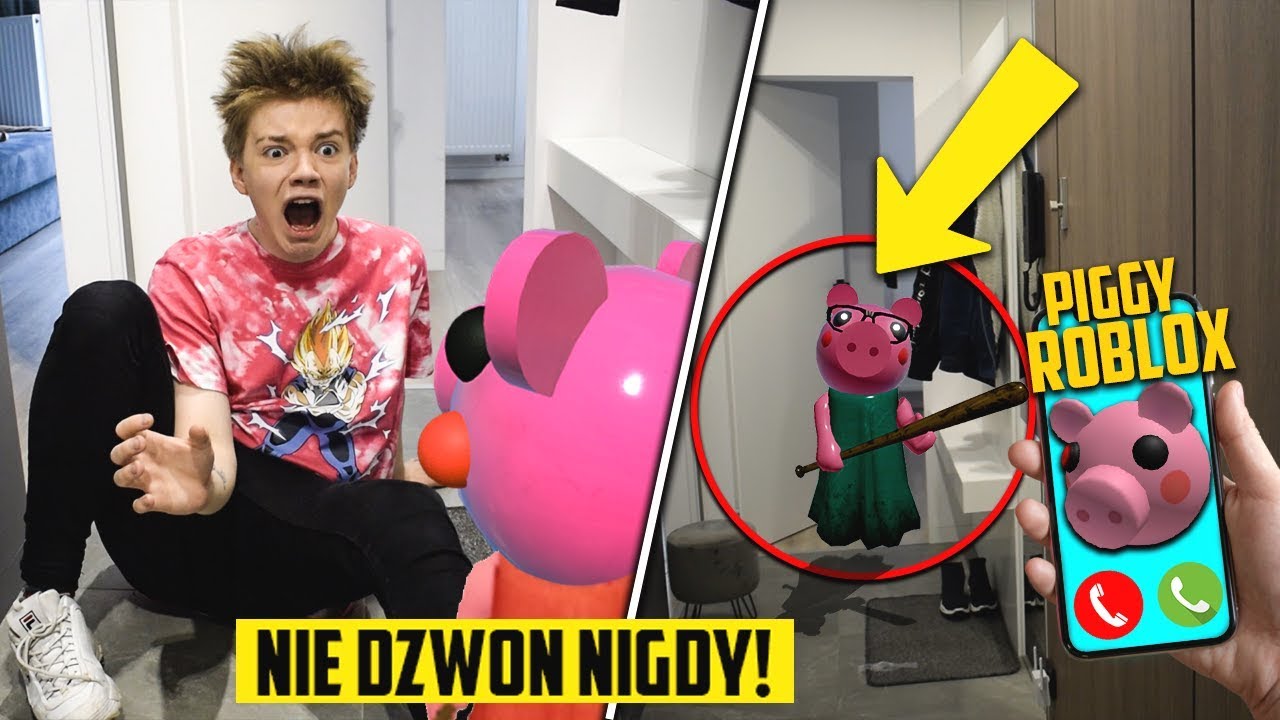 NIGDY NIE DZWOŃ DO PIGGY ROBLOX O 3 W NOCY... *PIGGY PRZYSZŁA DO MOJEGO DOMU*