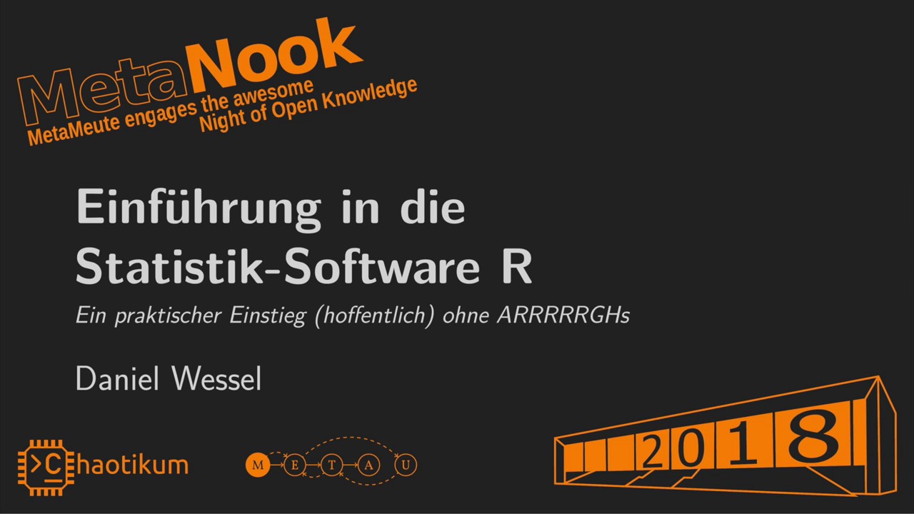 Einführung in die Statistik-Software R von Daniel Wessel