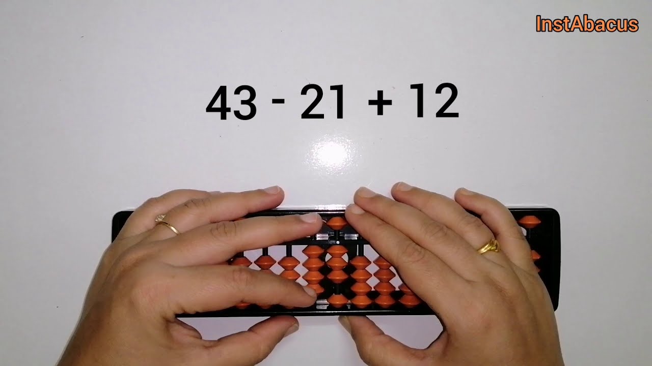 Simple Addition and Subtraction of Two digit Numbers using Abacus | InstAbacus