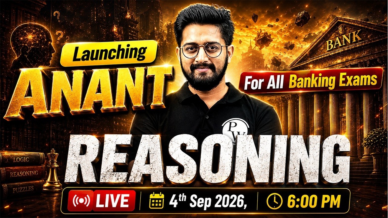 New Reasoning Batch for All Banking Exams 2026 | Anant Reasoning | by Sachin Sir