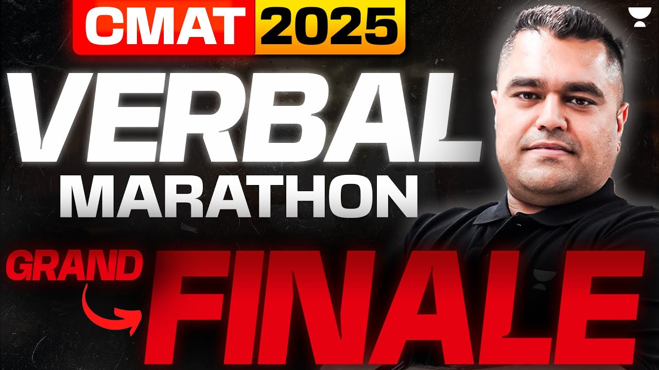 CMAT 2025 Verbal GRAND FINALE MARATHON by Amit Rohra Sir
