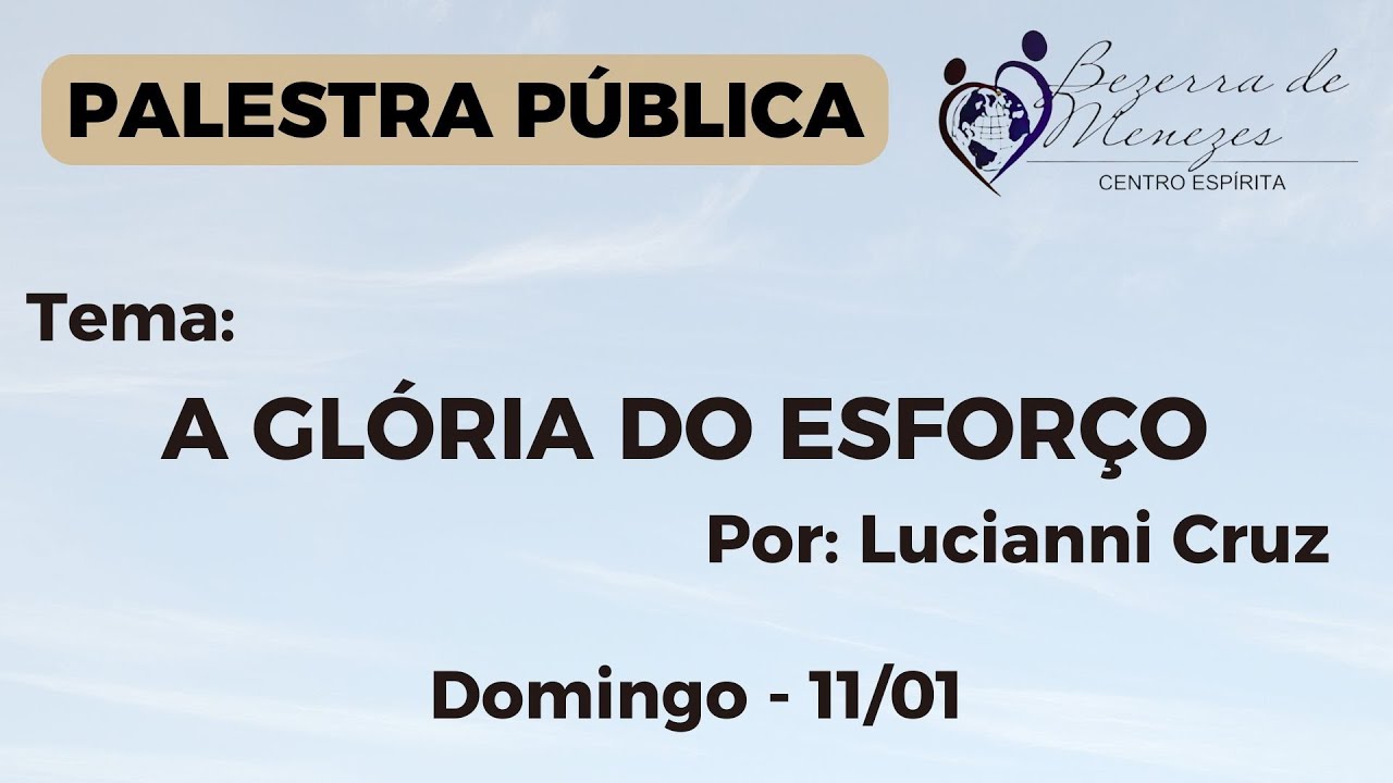 Palestra Pública de Domingo - 11/01/2026