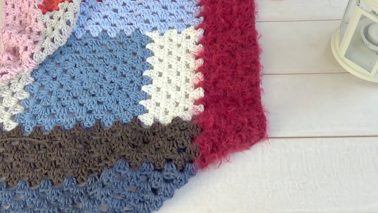1º Parte manta de ganchillo fácil sin coser/manta de verdad crochet