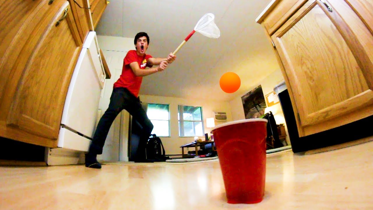EPIC APARTMENT PING-PONG TRICK SHOTS!