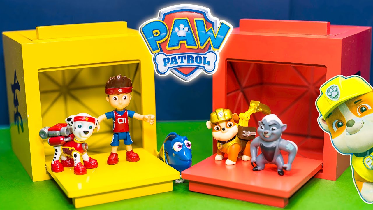 Paw Patrol and The Assistant Play with Magic Surprise Boxes