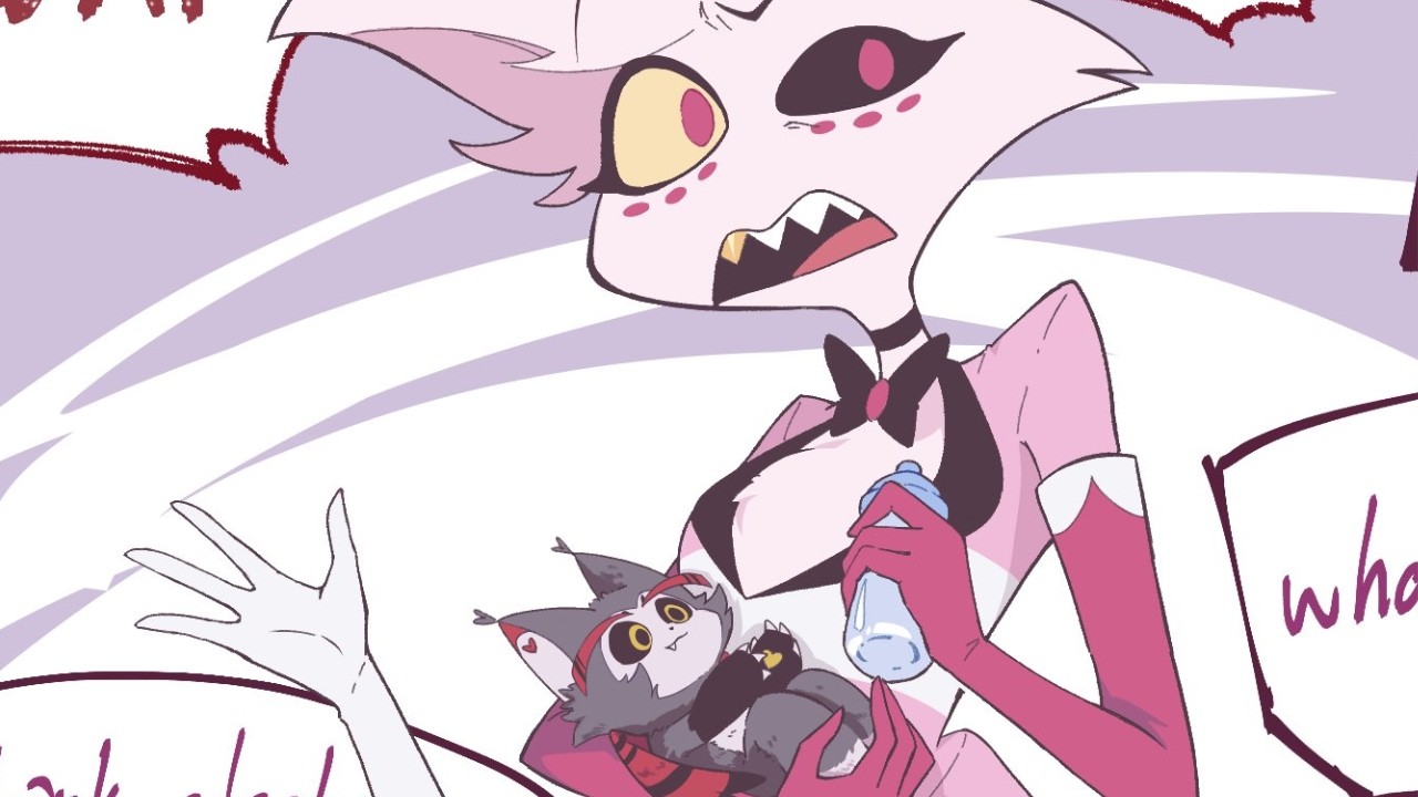 HUSK GOT TURNED INTO A KITTEN?! - Hazbin Hotel comic dub