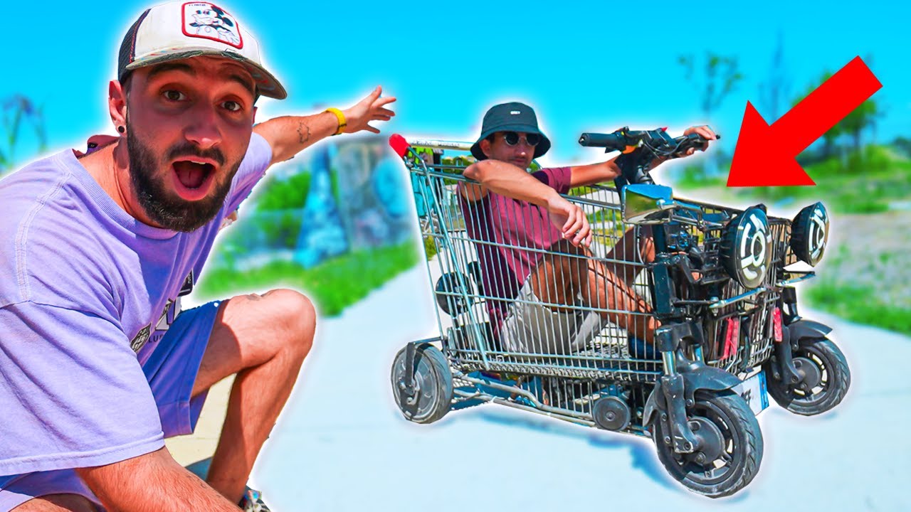 IL A FABRIQUÉ UN CADDIE KARTING !