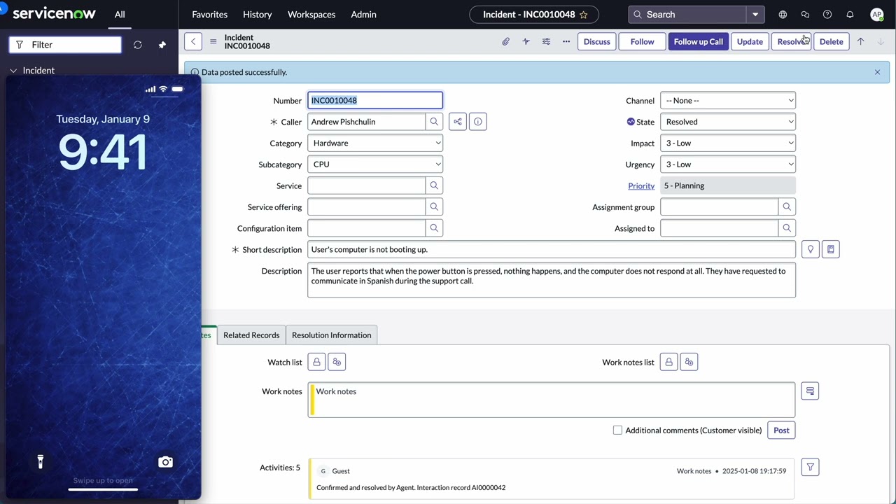 Voice AI Agents in ServiceNow - Making an Outbound Call