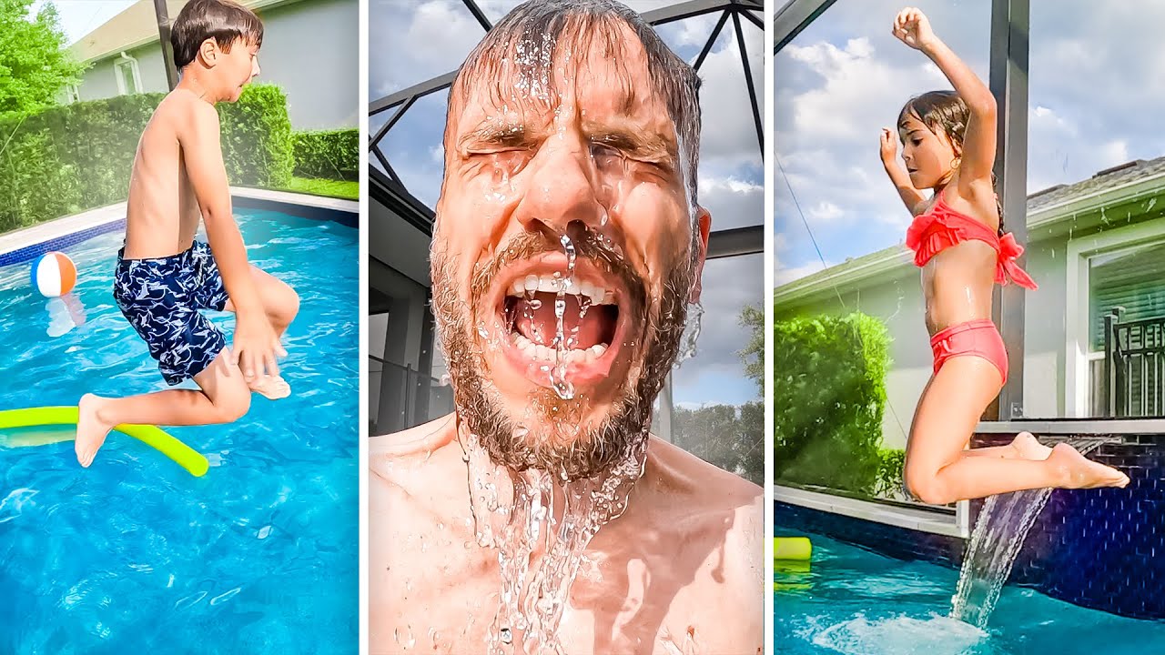 PULOS NA PISCINA E ANIVERSÁRIO NO SKY ZONE- Família Brancoala