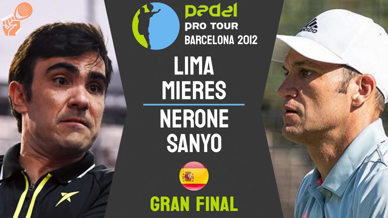 LEYENDAS EN LA CANCHA 🔙| LIMA & MIERES VS NERONE & SANYO | PADEL PRO TOUR BARCELONA 2012 |HIGHLIGHTS