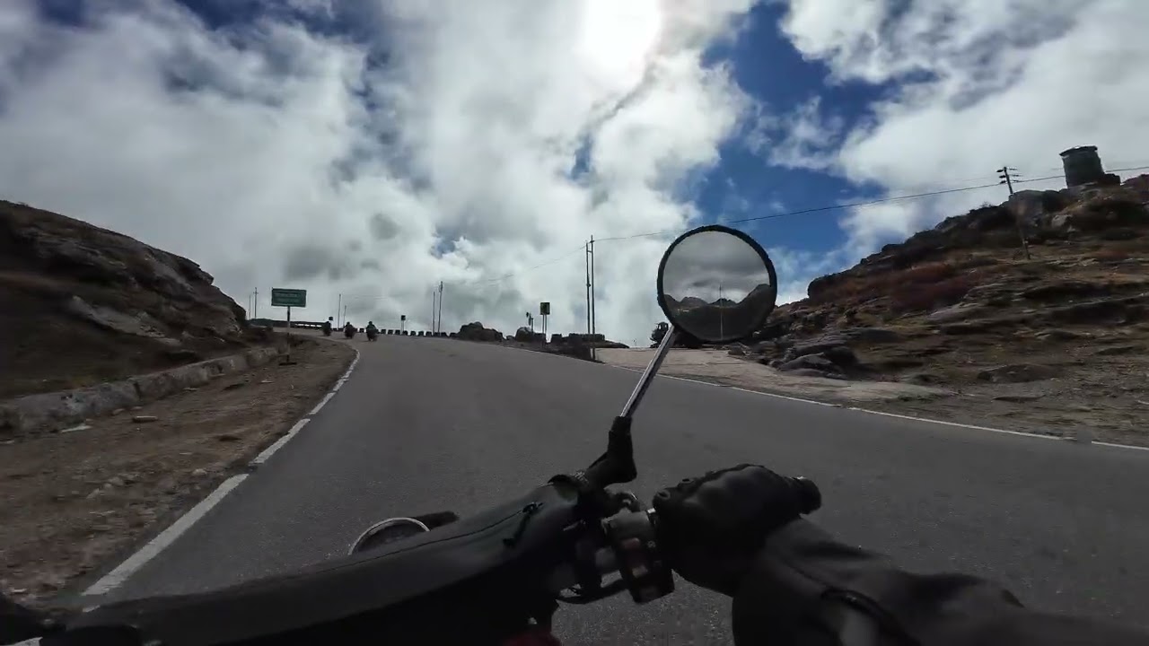 RIDING THROUGH NATHULA PASS | EAST SIKKIM #ytshorts #youtube #biker #travel #explore #minivlog 