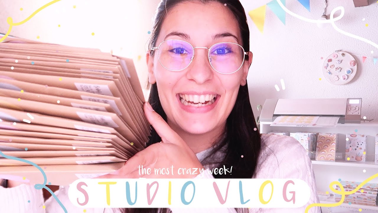 STUDIO VLOG ⭐ / THE CRAZYEST WEEK EVER! / Restocking loads of products, sales and Patreon goodies!!