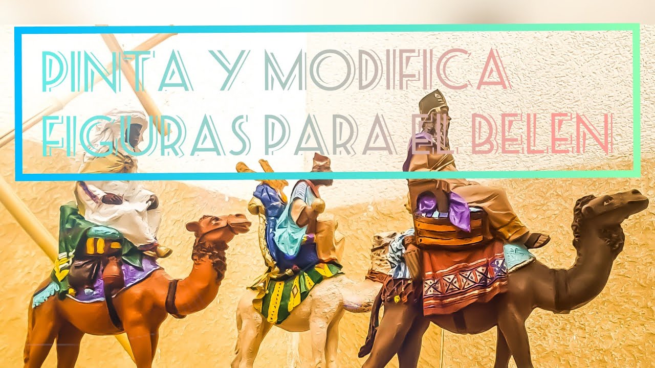 COMO PINTAR REYES MAGOS EN CERAMICA  🖌 y modificar ✂️ figuras para el belen 🎄🎇🐫🐫