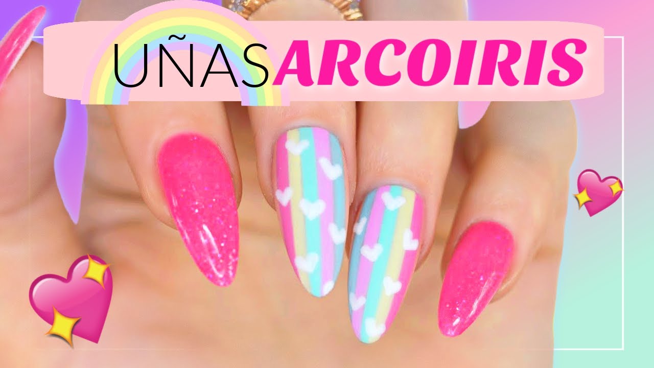 Uñas ARCOIRIS Súper HERMOSAS!