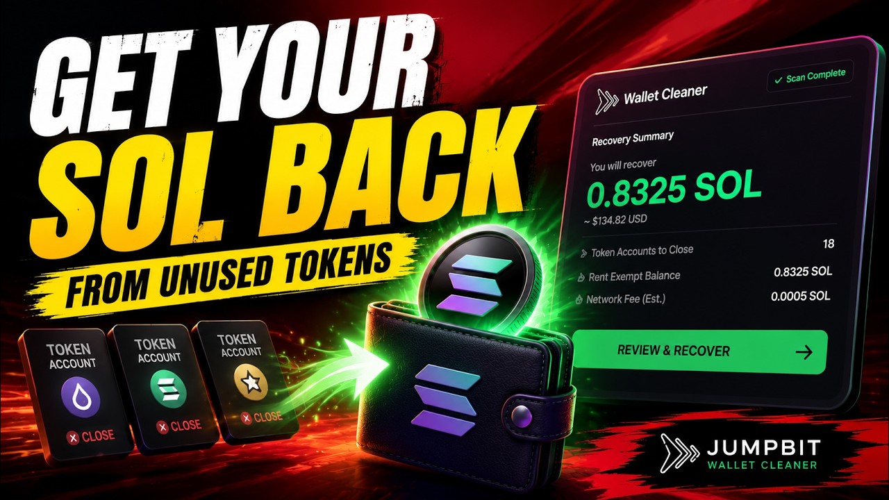 🔥 Get Your SOL Back From Unused Tokens | Solana Wallet Cleaner