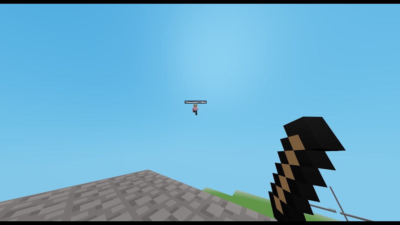 Abusing knockback knockout with stick in bloxd.io skywars | Bloxd.io
