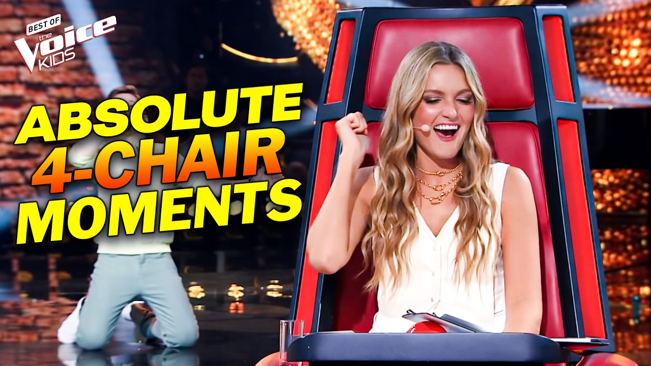 4 CHAIR SPIN...Every Single Coach Wanted Them | The Voice Kids