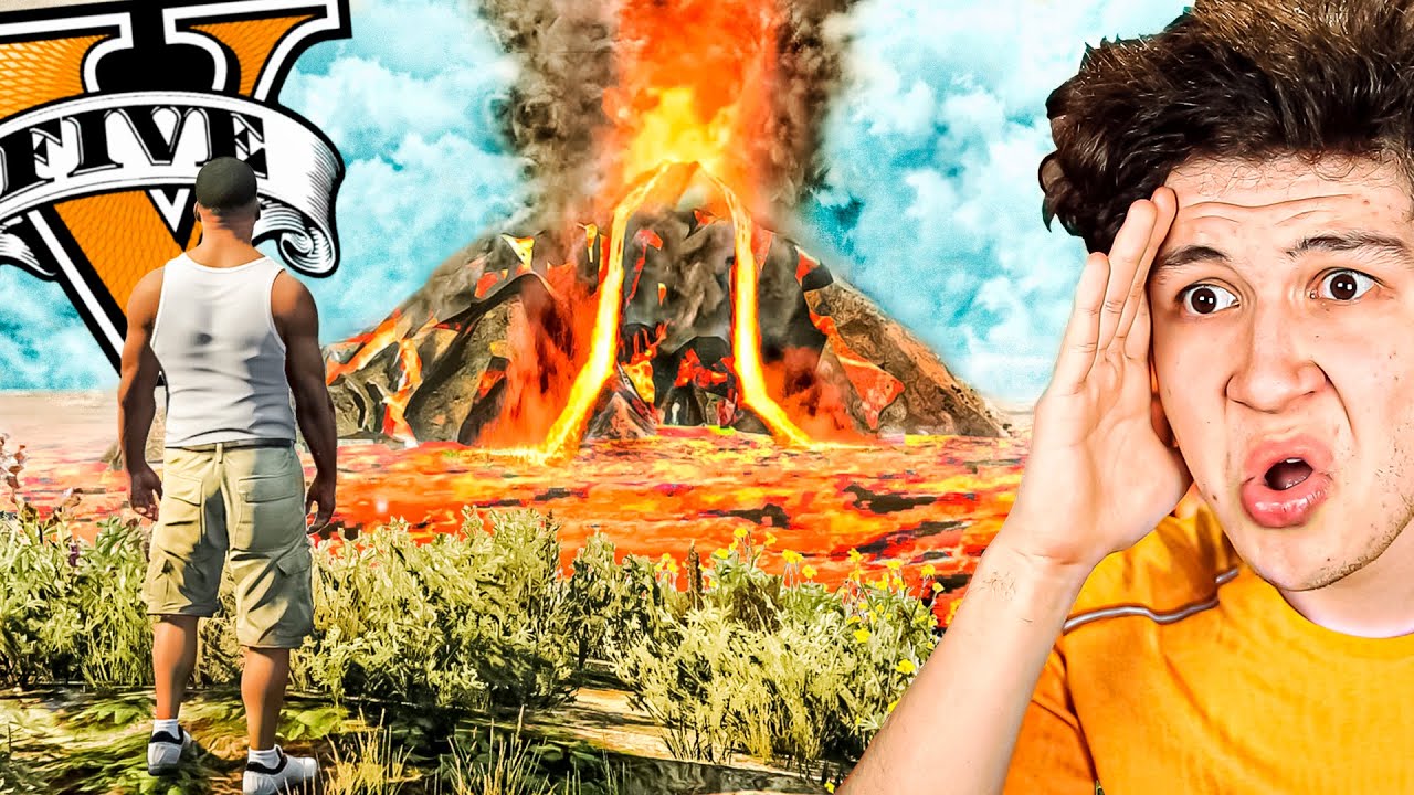 EL VOLCÁN más GRANDE de GTA 5... 😨🌋 (Mods)
