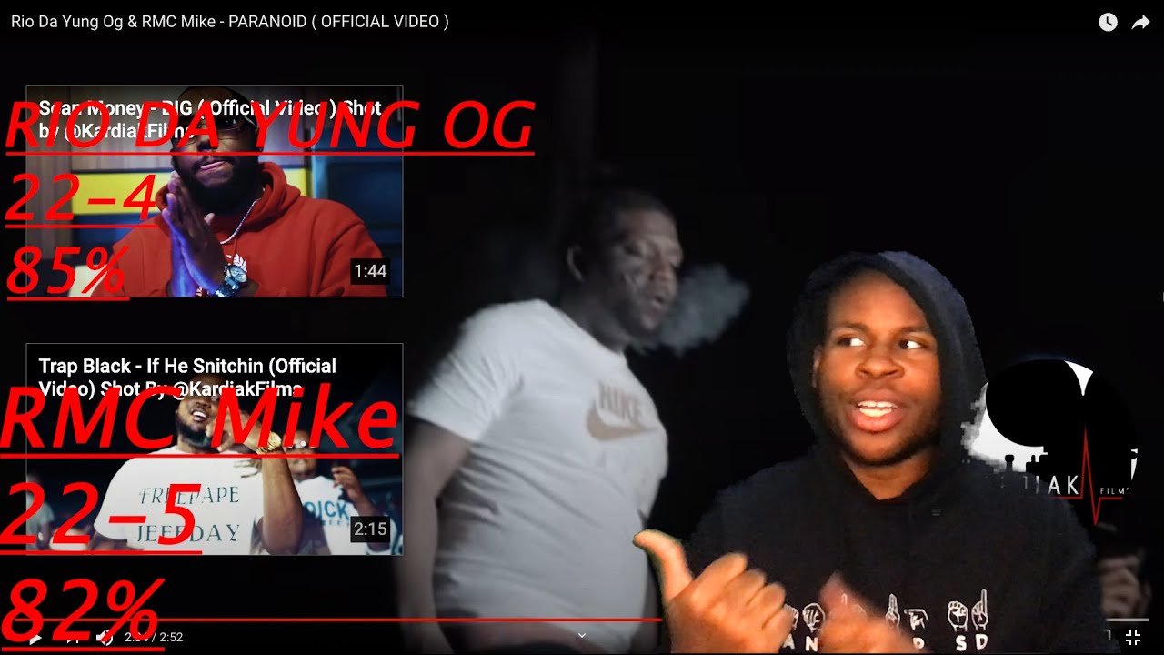 006 BAR for BAR: CRAZY Rio Da Yung Og (85%) & RMC Mike (82%) - PARANOID