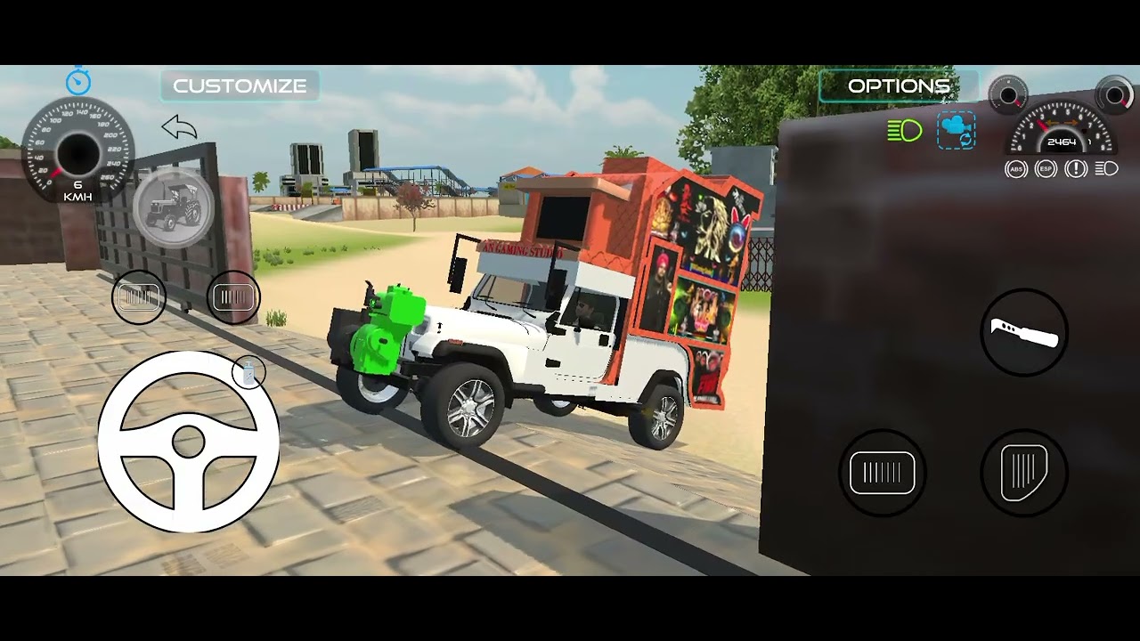Black Thar Ke piche trolley Indian Vikas simulator 3D game 🔥 ll #2026 