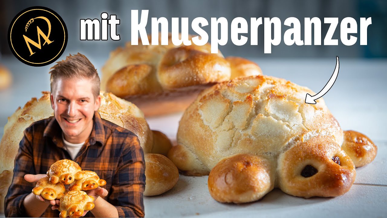 Hefeteig Schildkröten mit Knusperpanzer