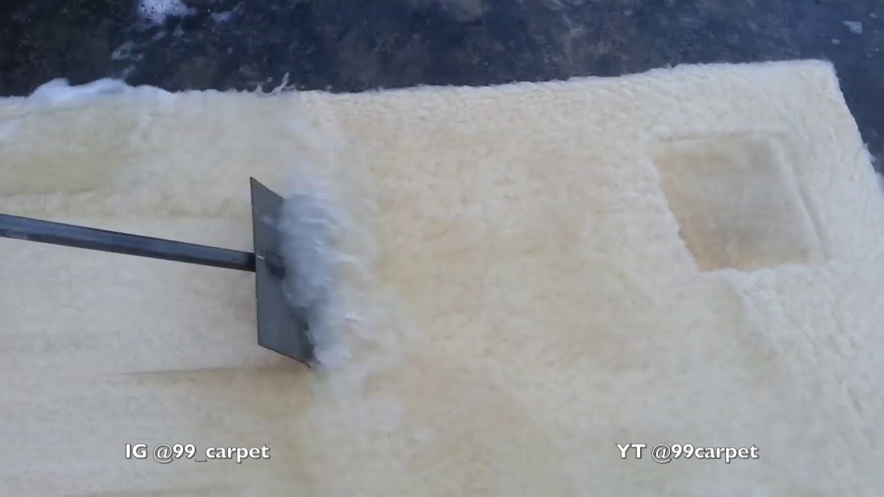 cream beige(FENDI)plain shaggy&fluffy rug scraping compilation ASMR #94