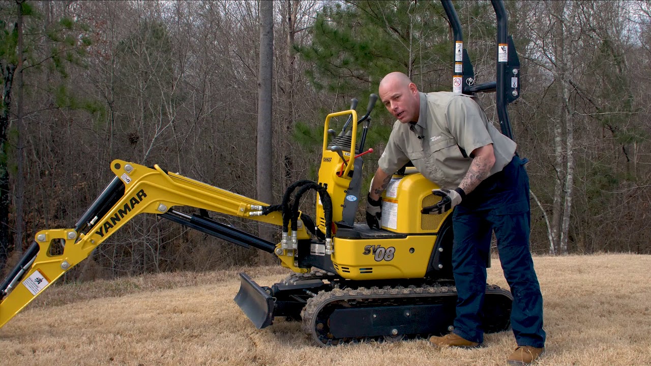YANMAR SV08 Mini Excavator Maintenance