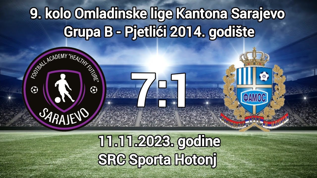 FA Healthy Future - FK Famos Vojkovići 7:1 (9.kolo Omladinske lige Kantona Sarajevo)-Generacija 2014