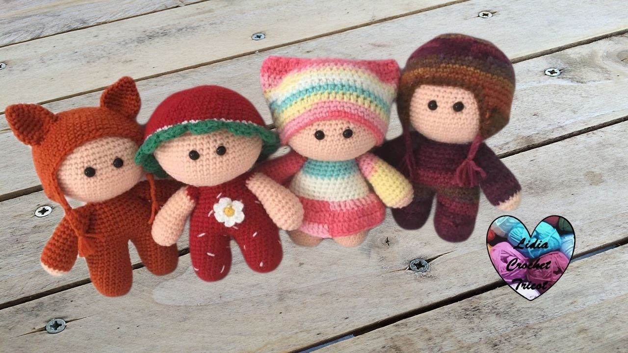 Amigurumi Poupons YOYO crochet 1/2 / YOYO mini dolls crochet amigurumi (english subtitles)