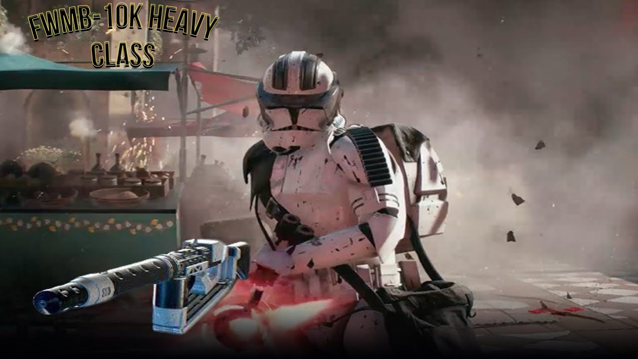 Blaster show case heavy class FWMB-10K 2023 (Star Wars Battlefront II)