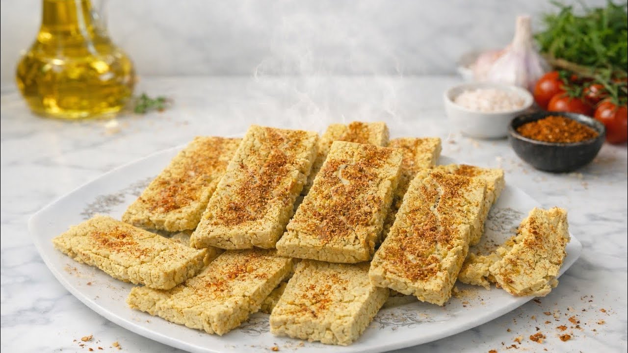 بسكويت العدس الأصفر السحري 🍪 بدون دقيق، سكر، أو دهون! (بروتين صافي ومشبع للدايت)