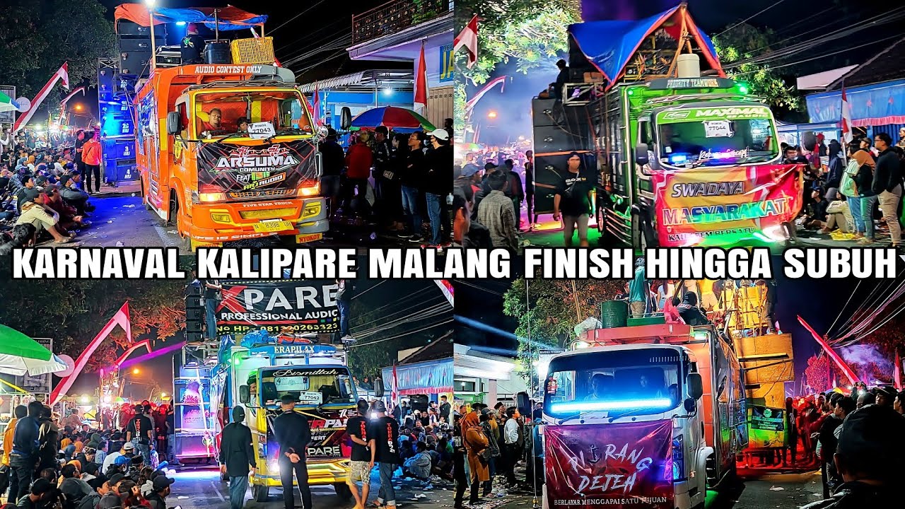 Karnaval kalipare malang kontingen terpanjang finish hingga subuh sound full horreg