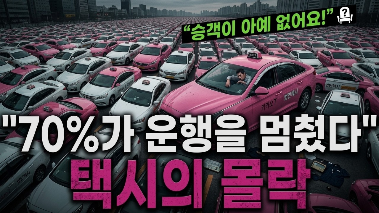 택시 70%가 멈췄다”… 고유가와 불황에 무너지는 택시 업계의 충격적 현실