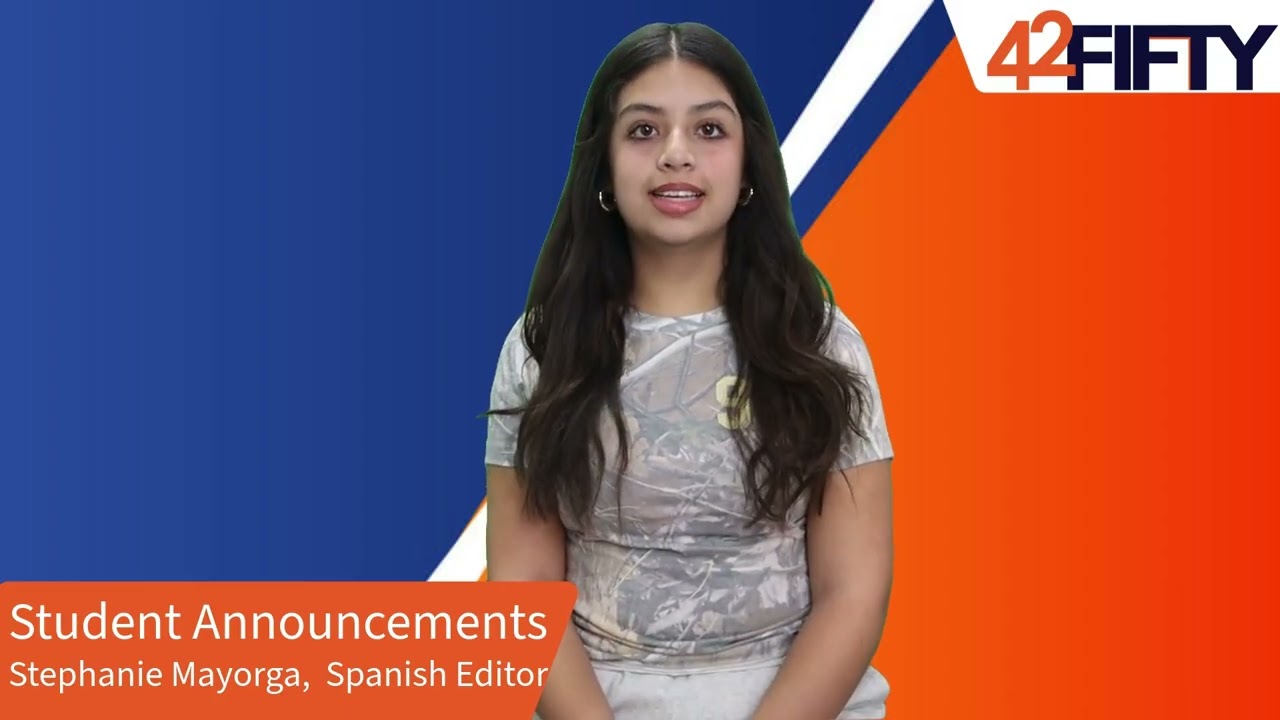 1-30-26 student announcements from 42Fifty, translated into Spanish for our student body.