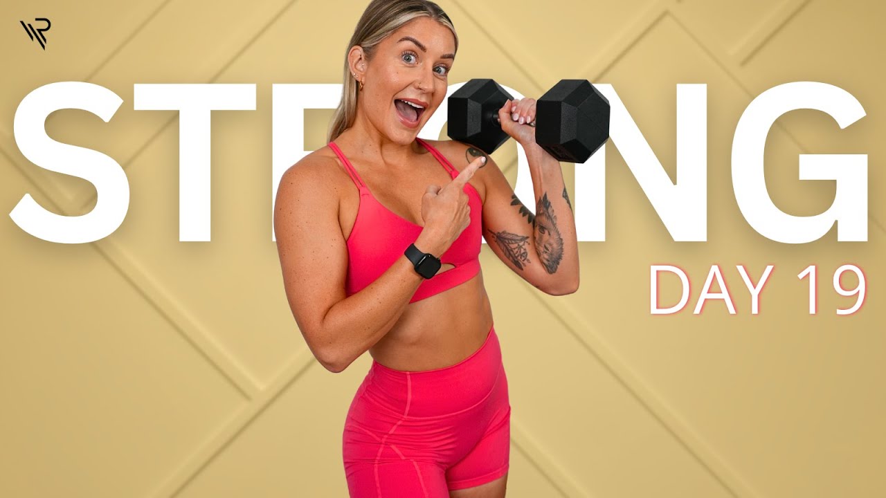 Day 19: Quads, Glutes & Calves Workout (no repeats) | 28 Day Dumbbell Strength Series