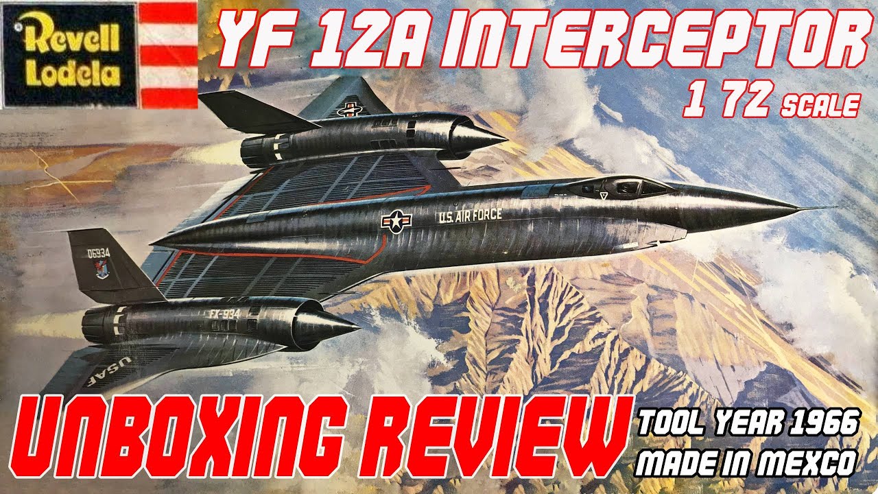 REVELL/LEDELA 1/72 YF 12A INTERCEPTOR UNBOXING REVIEW