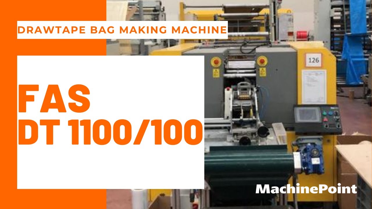 FAS DT 1100/100 Drawtape bag making machine |  FAS Machines