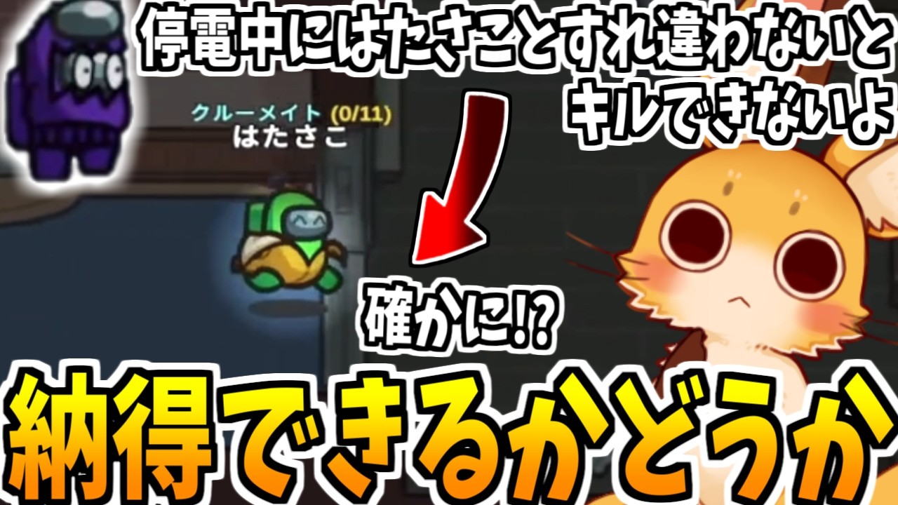 ずっと正しいこと言ってるよ！！【AmongUs】
