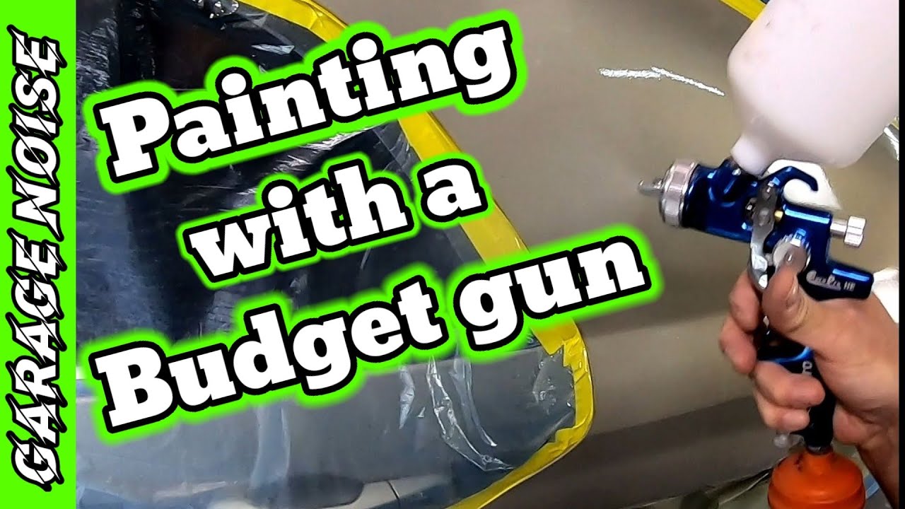 How to do paint repair on your car using a budget paint gun. auto body repair,Astro euro pro he