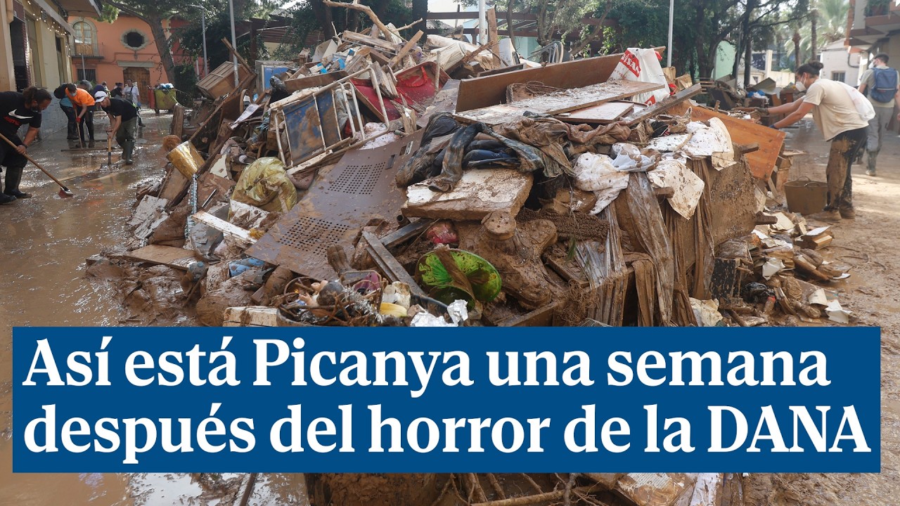 Así está Picanya una semana después del horror de la DANA
