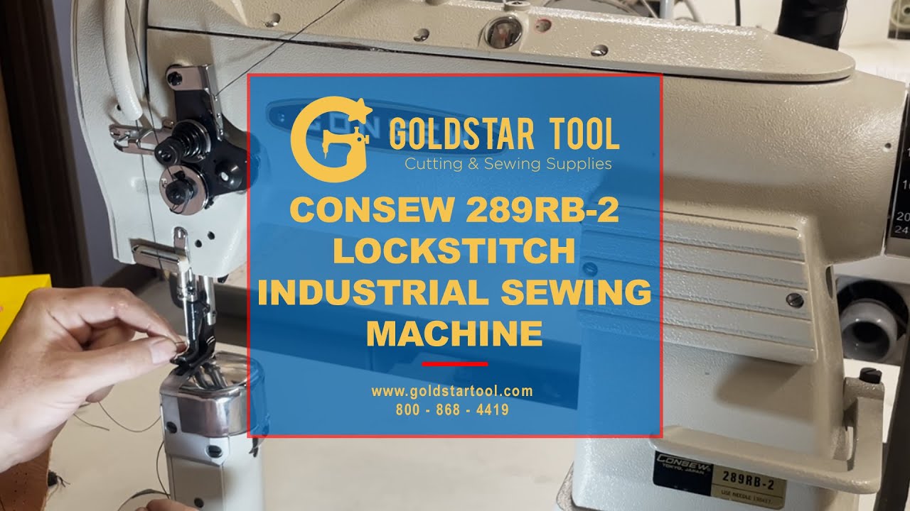 Product Showcase-Consew 289RB-2 Lockstitch Industrial Sewing Machine-Goldstartool.com- 800-868-4419