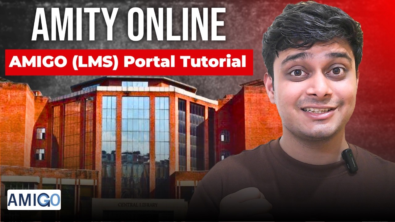 🎓Amity Online AMIGO LMS Full Guide 💯 | Login, Dashboard, Assignments, Exams Explained🔥