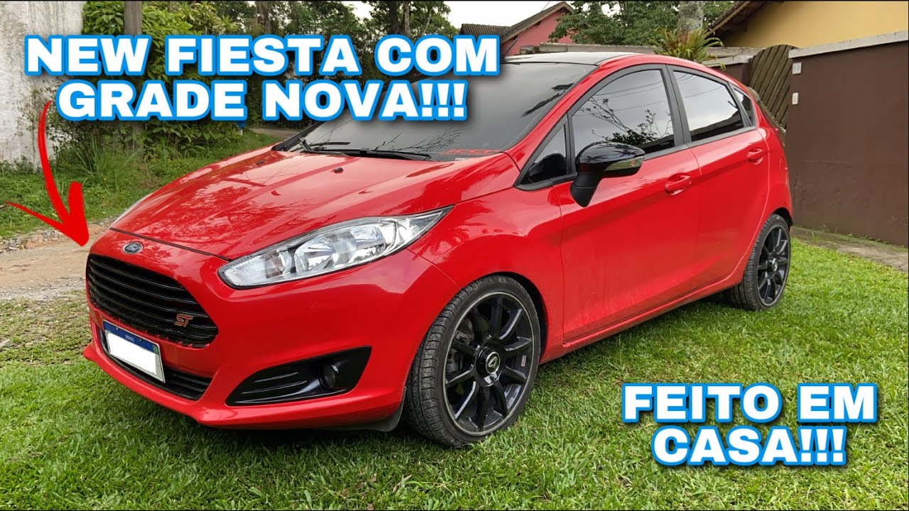 PINTEI AS GRADES FRONTAIS DO NEW FIESTA EM CASA TUDO DE BLACK PIANO!!! FICOU SENSACIONAL!!!
