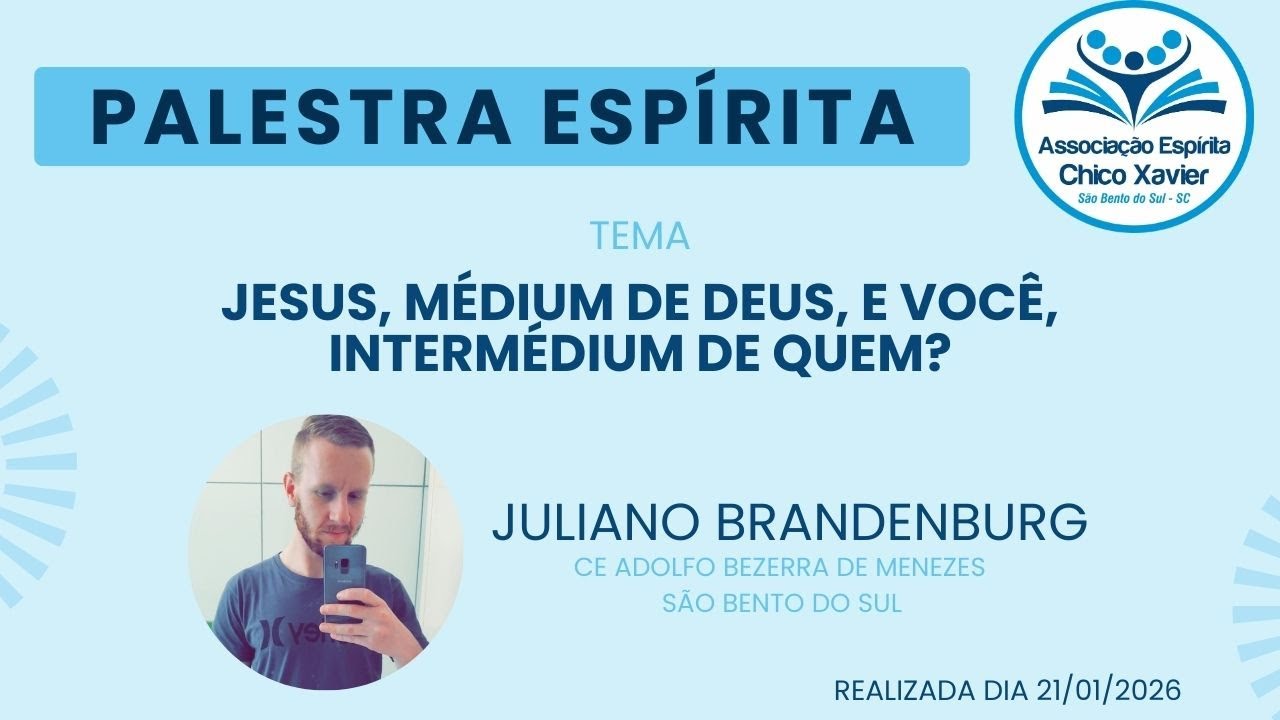 Juliano Brandenburg - Jesus, médium de Deus, e você, intermédium de quem?