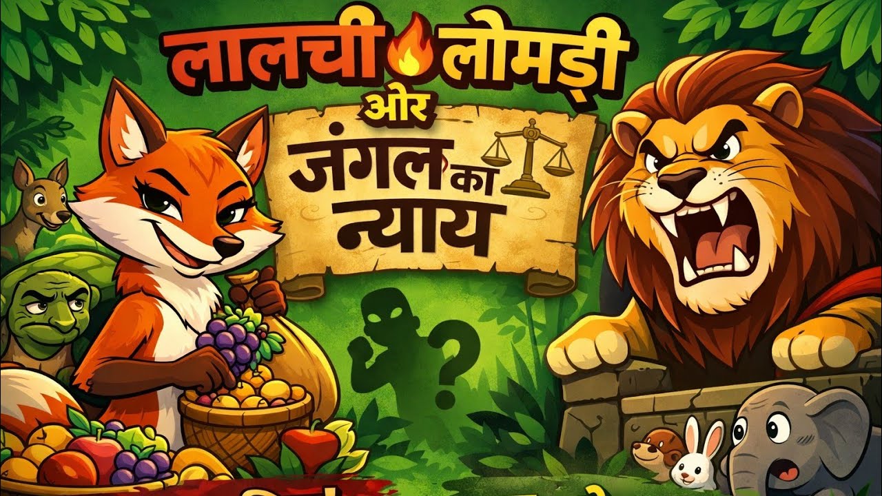 एक लालची लोमड़ी की कहानी // Panchatantra Ki Kahaniyan // Lalchi Lomdi
