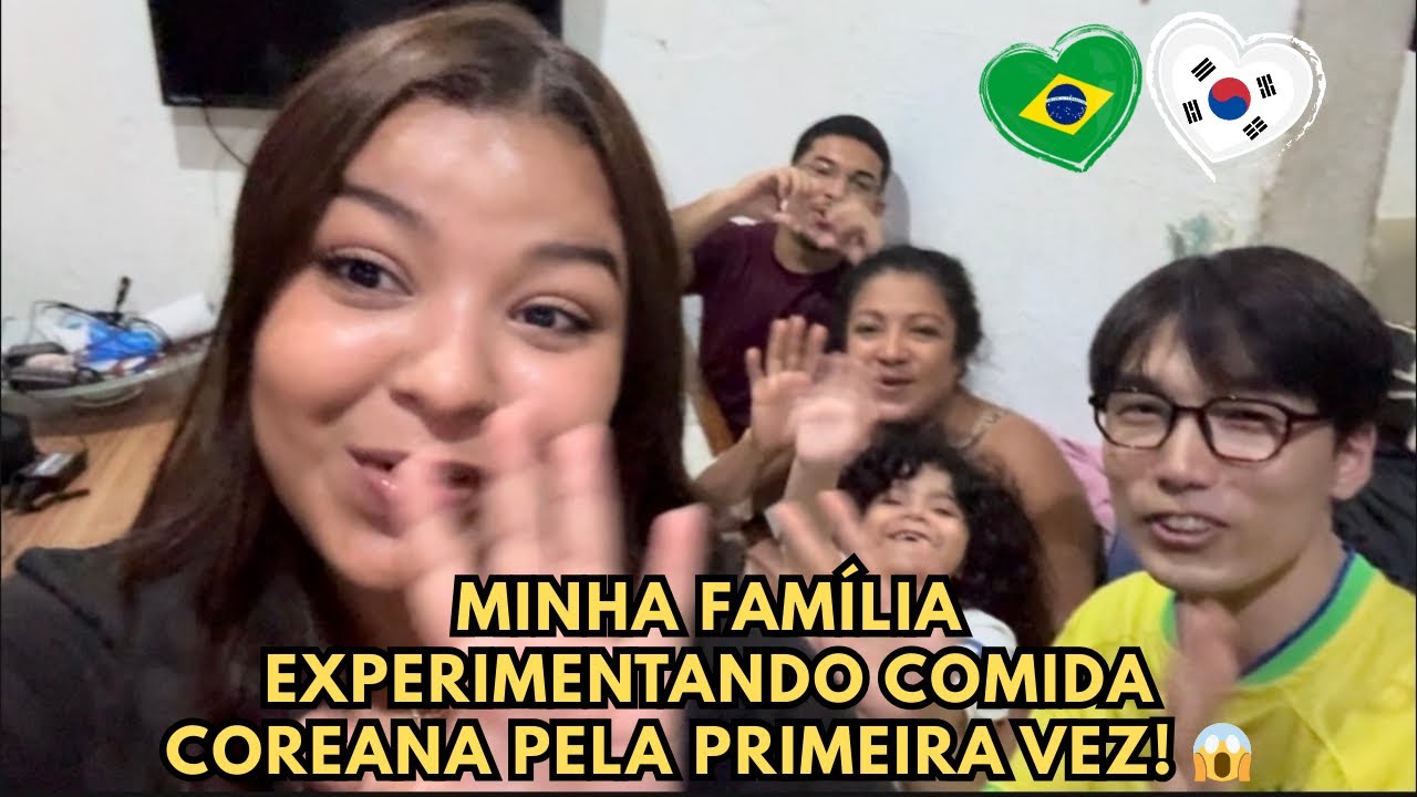 Choque Cultural? Reações Provando Comida Coreana Pela Primeira Vez! 🇧🇷🇰🇷