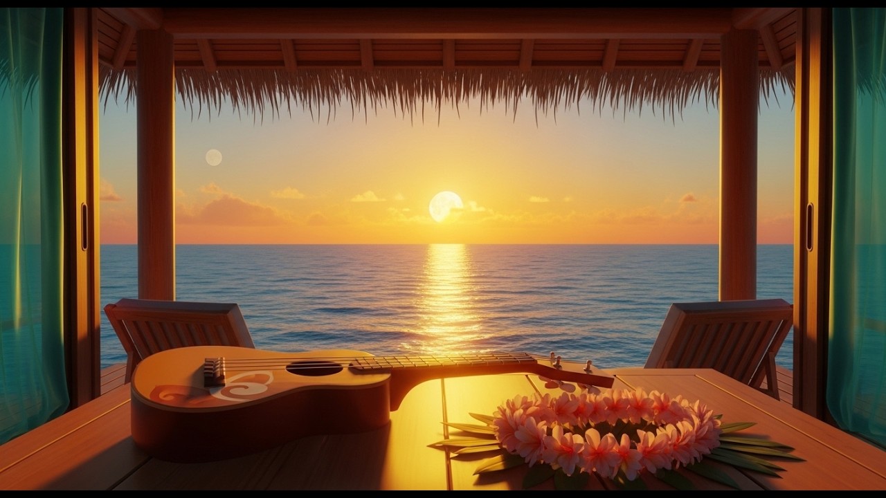 Aloha Sunset Beats🌴Chill Hawaian Guitax Mix